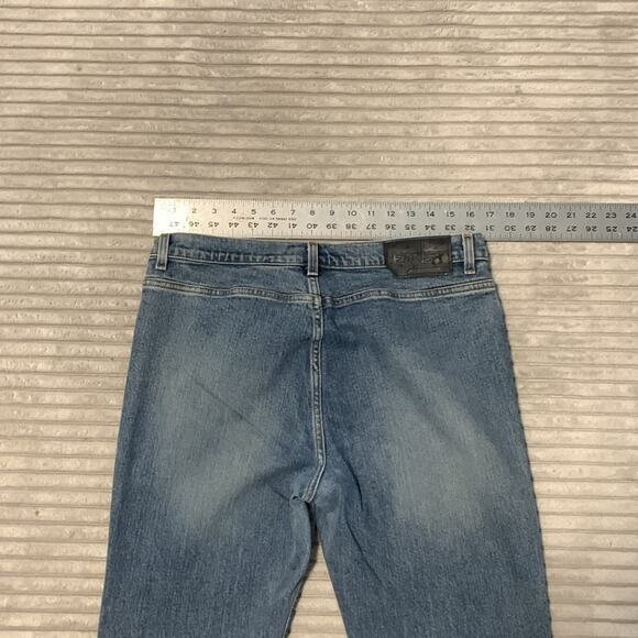 BCBG Y2K Jamil Flare Jeans Low Rise Wide Leg Flare Blue Denim 11/12 - Picture 5 of 10